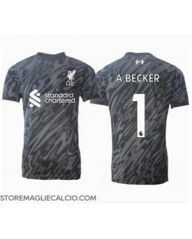 Liverpool Alisson Becker #1 Portiere Maglia Gara Casa Repliche 2024-25